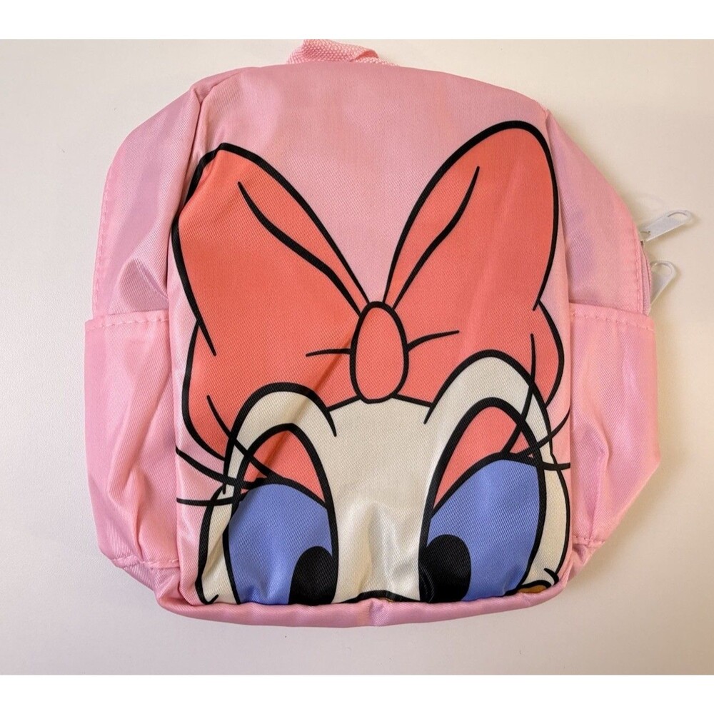 New Pink Small Daisy Duck Graphic Book Bag Backpack Kids Girls Mini Bag